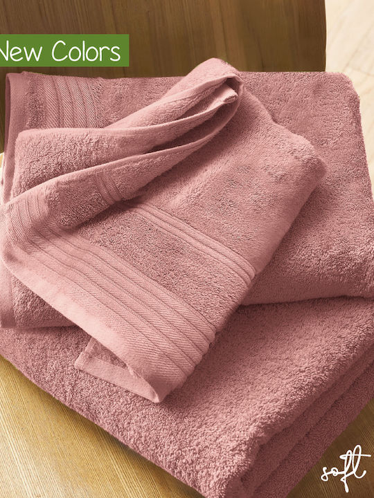 Cosy Life Bath Towels Set 3 pcs Soft Line Light...