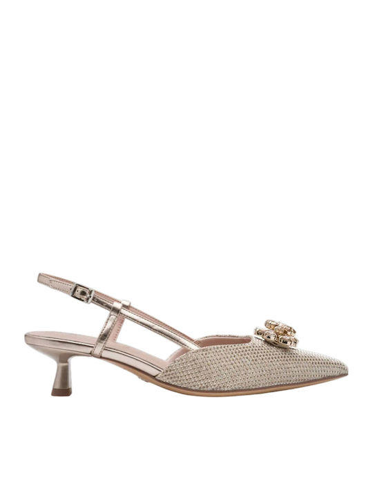 Tamaris Pointed Toe Heels with Strap & Low Heel...