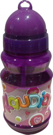 John Hinde Kids Water Bottle Plastic Purple 300ml