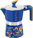 Pedrini Stovetop Espresso Pot for Blue
