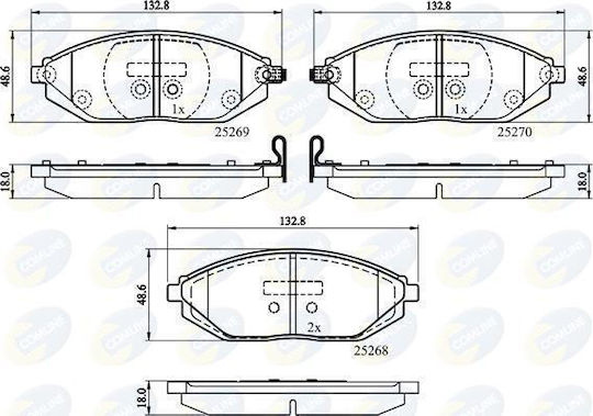 Τακακια Εμπροσθια Chevrolet Spark M300 Matiz 96682858 Cbp32150-10267