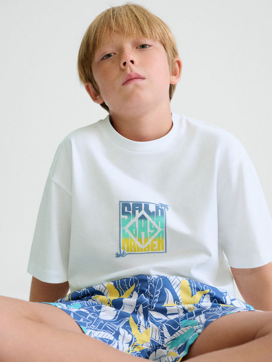 Mayoral Kids' T-shirt White, Lemon