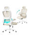 Songmics Office Chair with Adjustable Arms Beige