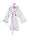 Dimcol Kids Bathrobe Giraffe White with Hood