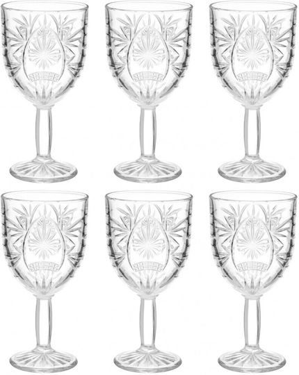 Secret de Gourmet Ayla Set Pahare Cocktail Cu Picior Din Sticlă 290ml 6 Bucăți
