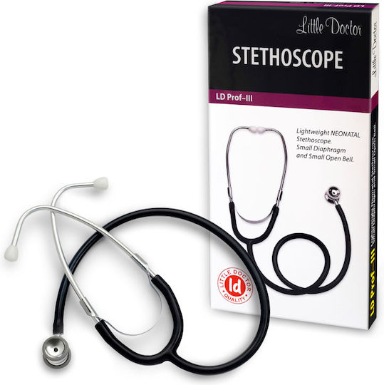 Little Doctor Stetoscop cu două capete Negru