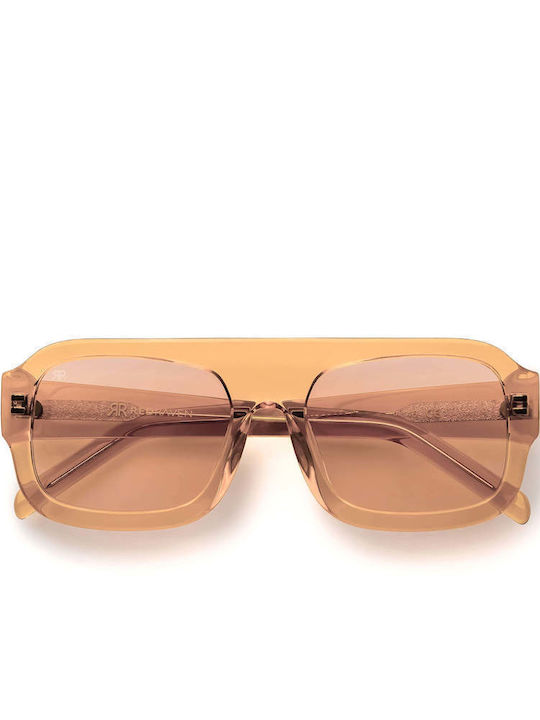 Red Raven Naomi Unisex Γυαλιά Ηλίου με Καφέ Κοκκάλινο Σκελετό και Καφέ Φακό rd-000047-CHAMPAGNE-52775372292430