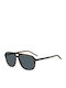 Unisex Sonnenbrillen mit Braun Horn umrandetem Rahmen und Gray Glas
