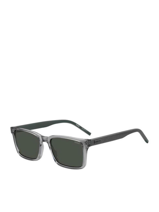 Boss Unisex Sunglasses with Grey Horn-Rimmed Fr...