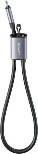 Usams USB 2.0 Cable USB-C Male - USB-C 60W PD Black 0.3m