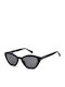 Prive Revaux Unisex Sunglasses with Black Horn-Rimmed Frame and Black Lens