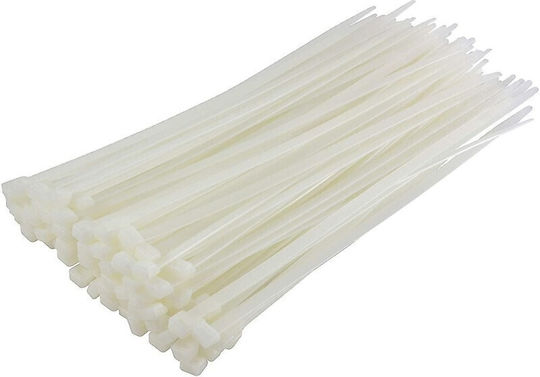 Sapiselco Legături Cablu Din Plastic 750mmx12.5mm În Culoare Albă 50 Buc SEL.2.202
