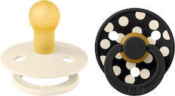 Bibs Colour Studio Collection Πιπίλες Καουτσούκ Ivory/Black για 0+ μηνών 2τμχ