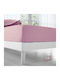 Isadore Lorraine Bettlaken für Einzelbett mit Gummiband 100x200+30cm. Rosa