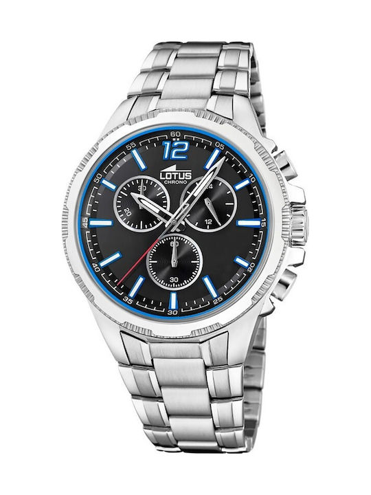 Lotus Watches Мъжки Часовник На Батерия Със Сре...