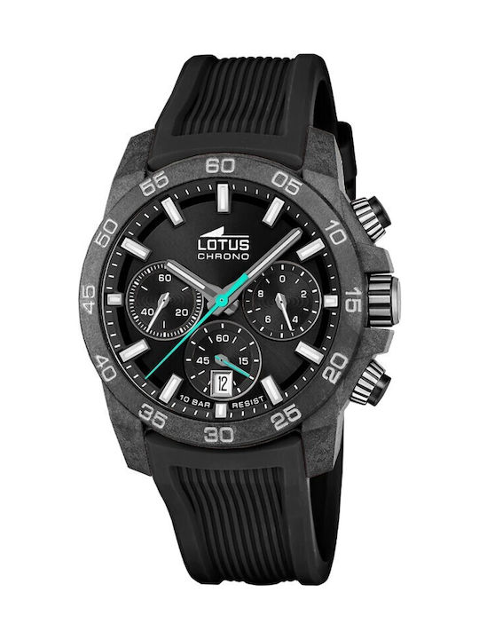 Lotus Watches Men's Watch Battery with Black Ru...