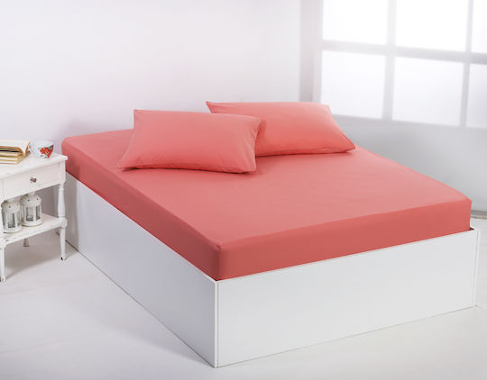 Silk Fashion Μονό 105x200εκ. με Λάστιχο Coral Almond