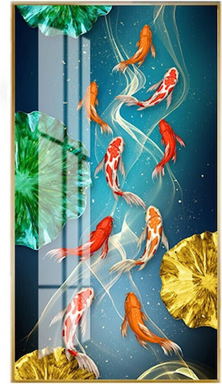 Panou Lucios Cadru Metalic Aurit Dimensiune 30x60x3,5cm Mb-2014a