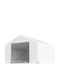 Outsunny Gazebo Garten Weiß 3x3m