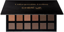 Cheri Up Unforgettable Feeling Palette with Matte Eye Shadows in Pressed Powder Form Earth
