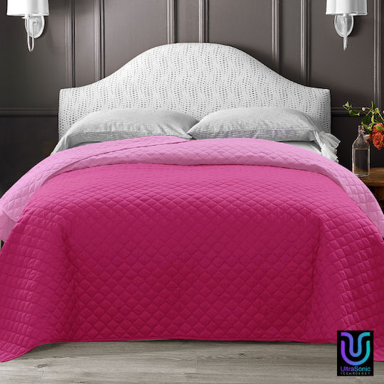 Go Smart Home Go Smart Home Coverlet Double Microfiber Fuchsia-Pink 220x250cm