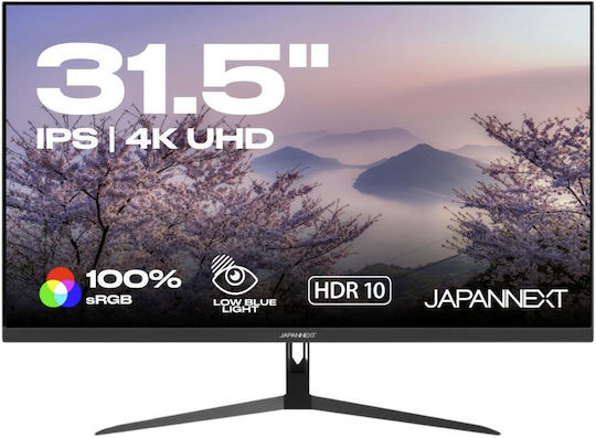 Japannext IPS HDR Monitor 31.5" 4K 3840x2160 με Χρόνο Απόκρισης 5ms GTG