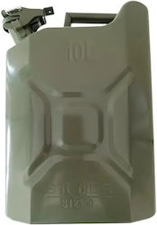 10l Fuel Canister Silvertools Green S12350