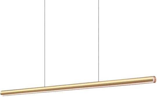 Ideal Lux Dorica Pendant Light Orange Rail 140x218.5cm