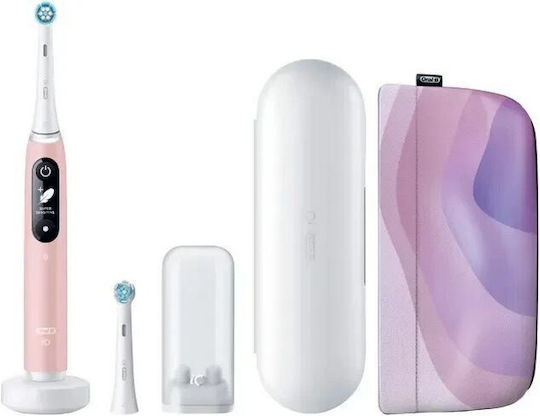 Bra Io Series 6 Elektrische Zahnbürste mit Drucksensor und Reiseetui Rosa