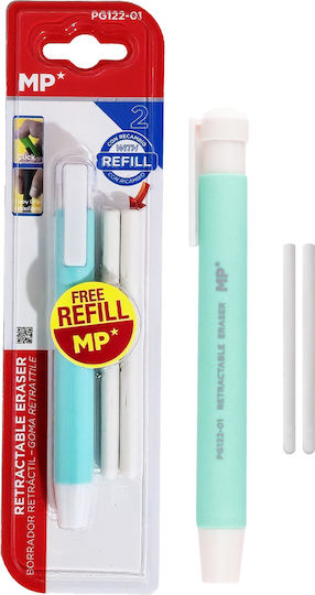 Madrid Papel Eraser Replacement for Pencil and Pen 2pcs Green