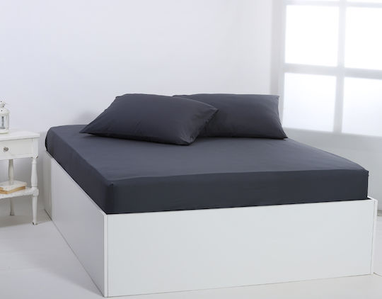 Silk Fashion Sheet Super-Double with Elastic 165x200+35cm. Turbulence