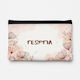 Balloon Fabric Tobacco Pouch With Snap Closure 15.5x9.5cm Leather Flowers