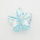 Haarspange Mit Blume Transparente Farben Blau