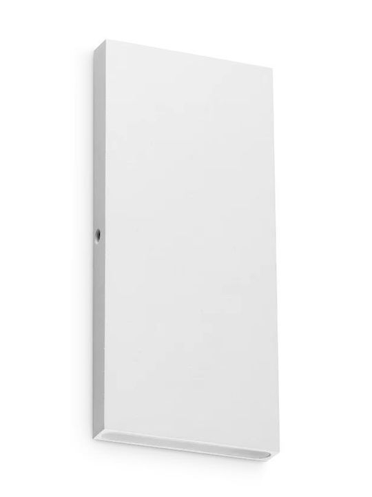 Ideal Lux Post Επιτοίχιο Εξωτερικό Φωτιστικό LED με Θερμό Λευκό Φως 8x18εκ.