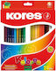 Kores Kolores Creioane Colorate Hexagonale 24 Culori 96324