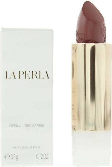 La Perla Matte Silk Matte Cream Lipstick 111 Auburn Red Refill 3.5 G