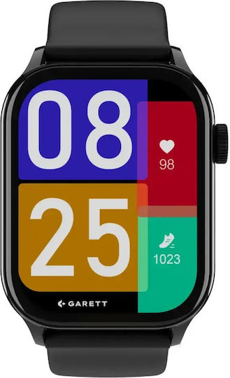Garett Activity 3 46mm Smartwatch με Παλμογράφο (Μαύρο)