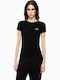 Women's T-shirt Striped Black