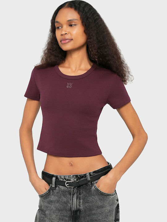 Hugo Γυναικείο T-shirt Bordeaux