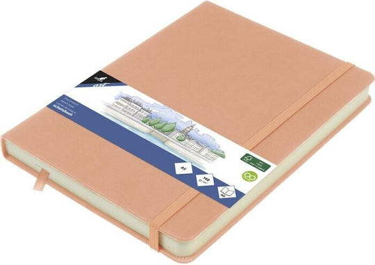 Sketchbook A5 Old Pink 140gr 160 Pages Elastic Hard Cover Kangaro