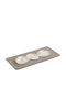 Espiel Dessert Divided Serving Plate with 3 Slots Spirit Beige Ø31.8cm 2.2x15.8cm 2pcs