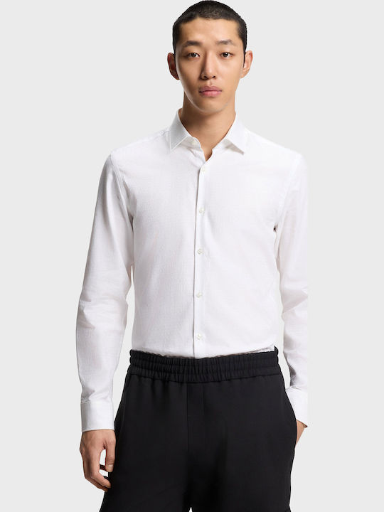 Hugo Kenno Cotton Shirt White