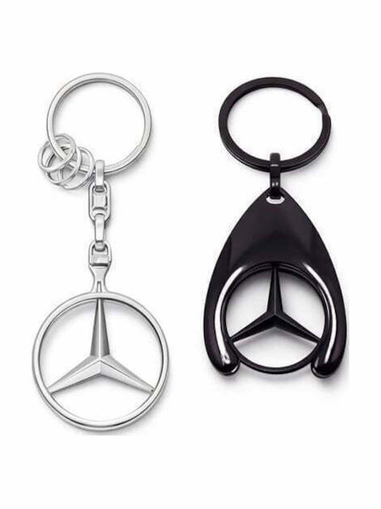 Set Zwei Depox Schlüsselanhänger Sammleredition Metallisch Silber
