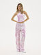 Women's Fabric Trousers Pink