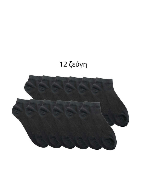 Ansin Herren Socken Black 12Pack