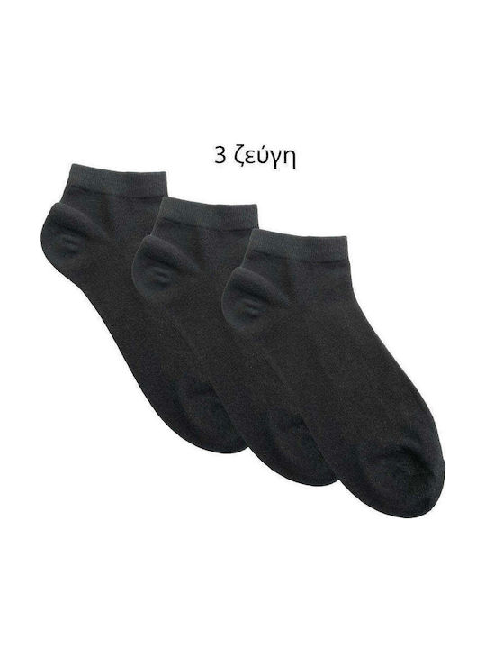 Ansin Γυναικείες Κάλτσες Μαύρο 3Pack