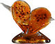 Handgefertigte Herz Fused Glass Υ8,2cm