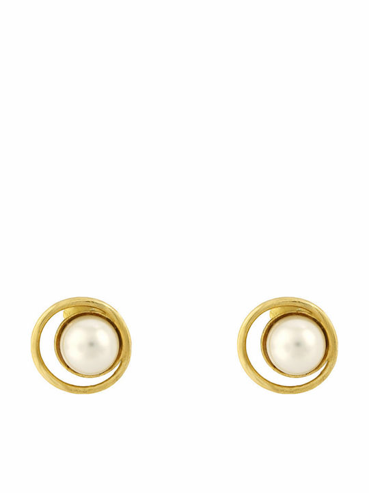 Kalliope Jewelry Earrings Gold Plated with Pearls
