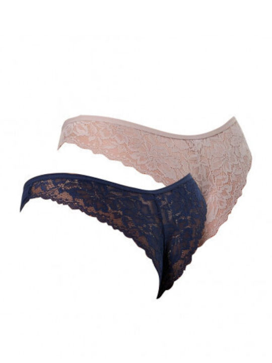 Women's Brazil 2Pack Indigo Blue, Warm Taupe