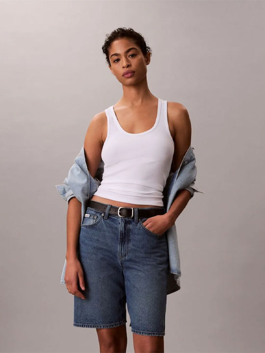 Calvin Klein Women's Bermuda Shorts Jean Blue